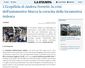 La crisi dell'automotive blocca la crescita della locomotiva tedesca